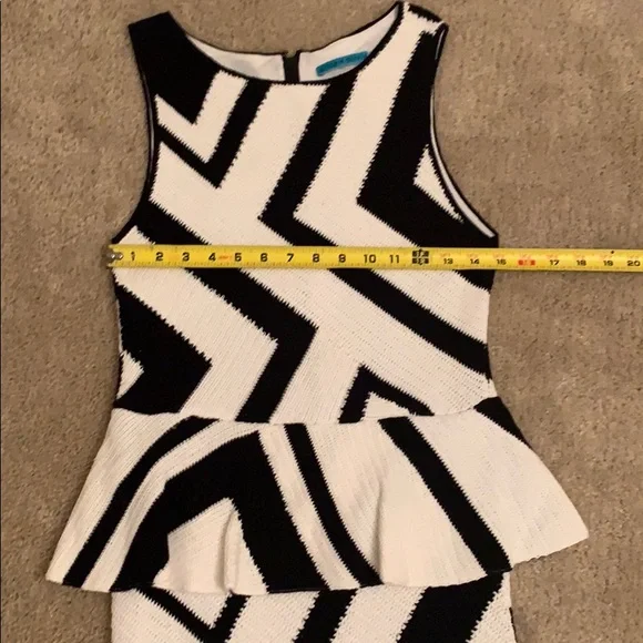 Alice+Olivia Black and white dress size S